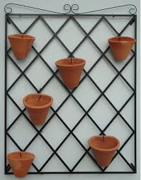 Trelica Para Vaso Jardim Vertical Medidas 100x80 Cm Ideal Para Flores E Horta Vertical Fe Decoracao Das Plantas Da Casa Jardim Vertical Vaso De Barro