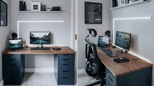When you want to work from home, you will always try to find a the idea here is that you can add a small desk on top of the regular one. The Ultimate Ikea Gaming Desk Setup How To Build Diy Ideas Gridfiti