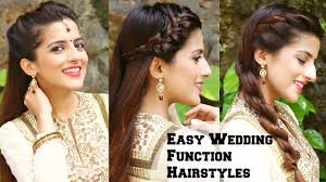 Another indian bridal hairstyle that is making all the waves (literally) these days is one of indian bridal hairstyles are all about looking your best come wedding day, and not. 3 Easy Hairstyles For Indian Wedding Occasions For Medium Hair Indian Party Heatless Hairstyles Youtube