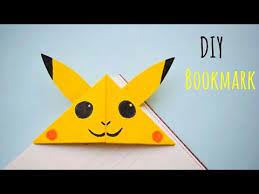 Easy Pikachu Corner Bookmark Diy Pokemon Crafts For Kids Fun Paper Craft Ideas For Kids Pikachu Youtube Pokemon Diy Pokemon Craft Diy Pokemon Crafts