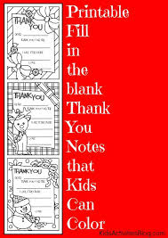 40+ thank you coloring pages for kids for printing and coloring. Printable Fill In The Blank Thank You Notes For Kids Printable Thank You Notes Holidays With Kids Kids Christmas