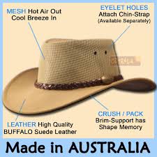 Oztrala Leather Breezer Hat Australian Cowboy Stetson Style Men S Golf Outback Hats For Men Felt Cowboy Hats Outback Hat