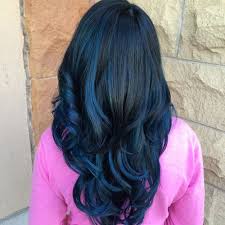 To make your hair ombre at home, you'll need to apply 2 coats of bleach 1 or 2 weeks apart. 40 Fairy Like Blue Ombre Hairstyles