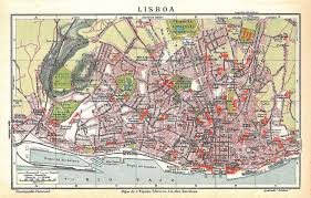 ()) is the capital and the largest city of portugal, with an estimated population of 508,368 within its administrative limits in an area of 100.05 km 2. Detailed Old Map Of Lisbon City Lisbon Portugal Europe Mapsland Maps Of The World