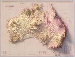 Australia 3d Rendered Map Juegos