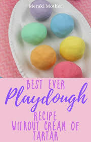 Easiest Playdough Without Cream Of Tartar 3 Simple Ingredients Art Activities For Kids Playdough Recipe Kids Art Projects
