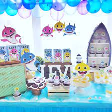Baby Shark Dessert Table The Baking Experiment