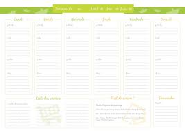 Modele De Menu De La Semaine A Imprimer Planning De Repas Sous Forme De Semainier Vierge Menu Semaine Planning Vierge Modeles De Menu