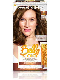 Vos cheveux sont protégés, renforcés et intensément nourris. Coloration Cheveux Belle Color 21 Chatain Clair Dore Garnier