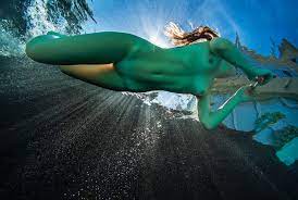 The Real Mermaid - underwater nude photograph - print on aluminum |
