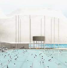 Sydney Green Square Pools Lcla Office Architecture Visualization Architecture Drawing Presentation Architecture Collage