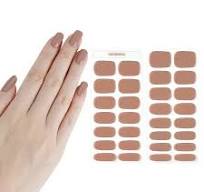 OEM Gel Nail Strips ODM Gel Nail Wraps, Glossy Brown Nail ...