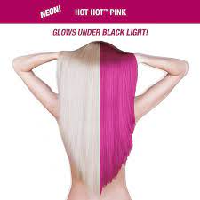 You'll definitely spice up your next zoom meeting or virtual party —with this shade. Hot Hot Pink Amplified Semi Permanent Hair Color Tish Snooky S Manic Panic
