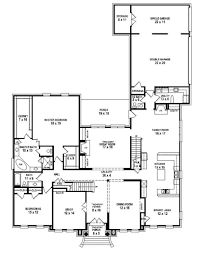 The extra bedroom offers added flexibility for use as a home office or other use. 653916 Two Story 5 Bedroom 4 5 Bath Traditional Style House Plan House Plans Floor Plans Ho House Floor Plans Bedroom House Plans 5 Bedroom House Plans