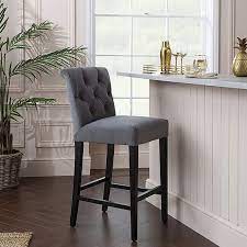 Newbury Bar Stool Grey Velvet Bar Stools Stools For Kitchen Island Bar Stools With Backs