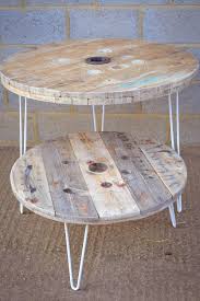 Cable Reel Dining Table With Hairpin Legs Cable Reel Dining Table Legs Spool Furniture