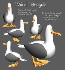 Seagull Cartoon Nemo Google Search Seagull Craft Finding Nemo Seagulls Seagull