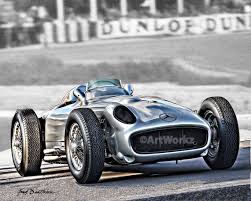 Mercedesbenz W196r Grand Prix Car Classic Car Print By Artworkz 20 00 Grand Prix Cars Classic Cars Cool Sports Cars