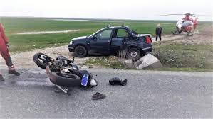 Motociclist RÄƒnit In Urma Unui Accident Rutier