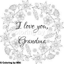 Coloring pages for older boys. Valentine I Love You Grandma Coloring Page 31 Coloring By Miki