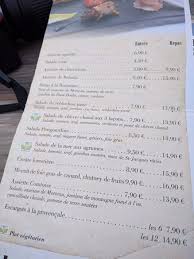 Carta Picture Of La Grange Besancon Tripadvisor