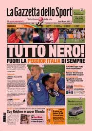 Daily newspaper based in messina, italy. World Cup 2010 Italy S Front Pages Media The Guardian