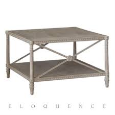 Eloquence French Country Style Tresor Rustic Wood Square Coffee Table In 2020 Coffee Table Coffee Table Square French Country Style