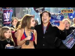 Thanks for coming on #bettertogether justin!! Maria Menounos Honored Her Bet And Wears A Giants Bikini In The Freezing Cold Youtube