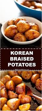 Gamja Jorim Korean Braised Potatoes Recipe Potato Side Dishes Korean Side Dishes Asian Recipes