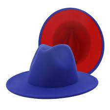 Red Bottom Two Tone Fedora In 2021 Red Bottoms Fedora Hat Red Fedora Hat