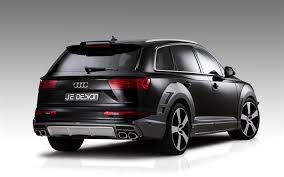 Download Wallpapers Audi Q7 S Line 2017 Je Design 4k Black Q7 Tuning Q7 Luxury Suv Audi Besthqwallpapers Com Audi Q7 Audi Audi Q7 S Line