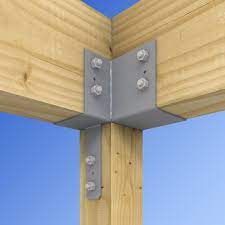 Simpson Strong Tie Ecclr L Shape End Column Cap For 6x Post 6x Beams Skewed Right Ecclr666 The Home Depot Beams Deck Designs Backyard Patio Deck Designs