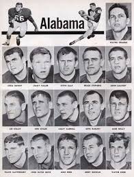 1966 Alabama Crimson Tide Roster From Alabama