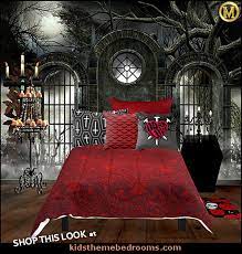 A gothic themed bedroom is a very unique space, the interior design very much different to the standard design you see. Goth Vampire Bedroom Decor