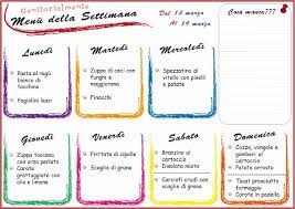 Mangiare con meno di 5 euro al giorno: Menu Settimanale Per Genitori Organizzati 13 Marzo Genitorialmente