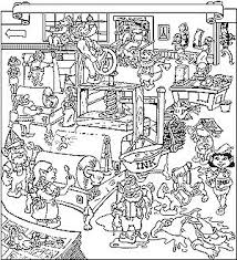 Santa Claus Coloring Book Christmas Coloring Pages Santas Workshop Coloring Pages