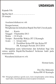 Surat pengantar rt/rw (rukun warga) setempat. Contoh Surat Undangan Pemilihan Rt Baru Sample Surat Undangan