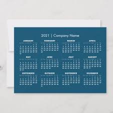 Simple Modern 2021 Calendar Company Name Holiday Card Zazzle Com In 2020 Company Holiday Card Design Company Holiday Cards Holiday Design Card