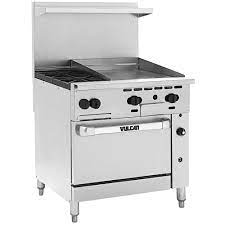 Stainless steel 48 gas range with 8 burners and a standard oven | vulcan equipment Vulcan Endurance Gas Restaurant Range With 6 Burners And 24 Inch Griddle Tools Home Improvement Ranges Rayvoltbike Com
