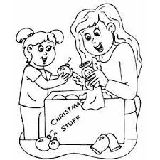 Mom And Daughter Christmas Ornaments Daughter Christmas Christmas Ornament Coloring Page Christmas Ornaments