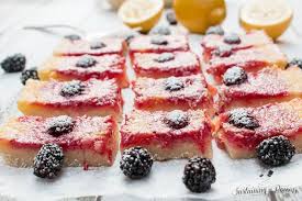 Blackberry Lemon Bars Recipe Lemon Bars Yummy Food Food