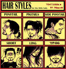 Iron Man Tony S Hair Meme By Athew On Deviantart Hair Meme Iron Man Girls Be Like