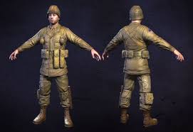 American Soldier World War Low Poly 3d Model Low Poly 3d Models American Soldiers Low Poly 3d