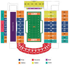 Illinois Football Stadium Seating Chart Google Search