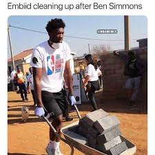 Select from premium ben simmons of the highest quality. Joel Embiid Rebounding The Bricks Nba Funny Ben Simmons Nfl Memes