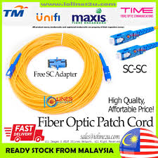 Get a samsung 4k tv from rm1/mth. 30m Sc Sc Sm Single Mode 3mm Fiber Optic Cable Patch Cord Unifi Free Adapter Tm Unifi Time Maxis Simplex Ftth Joint Shopee Malaysia