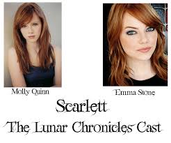 I hope i've captured all the big ones here, but if there's one i missed, please leave it in the comments. The Lunar Chronicles Cast Scarlet By I Threw It On Deviantart