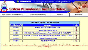 Suruhanjaya perkhidmatan awam (spa) menganggarkan sebanyak 35000 jawatan kosong dalam sektor kerajaan, tahun ini. Jawatan Kosong Kerajaan Negeri Sabah Disember 2016