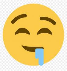 Emoji emoticon straight face png image. Happy Drool Salivate Saliva Hungry Emoji Emoticon Face Emoji Tirando Baba Hd Png Download Vhv