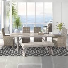 Dining room table sets can cost as much as $10,000! Beach House 6 Piece Dining Room Set With Bench P791 Patio Furniture At Lifestyle Furniture By Babette S Leesburg The Villages